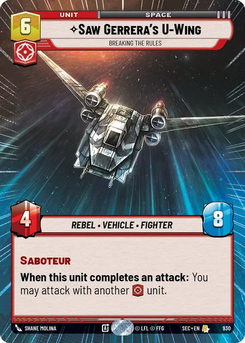 Saw Gerrera's U-Wing, Breaking the Rules