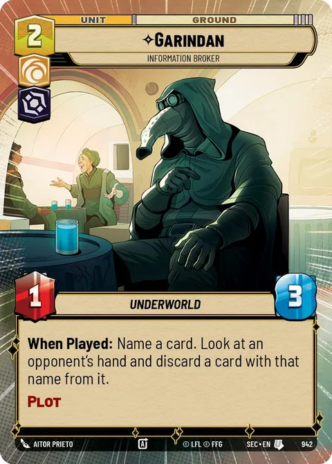 Garindan, Information Broker