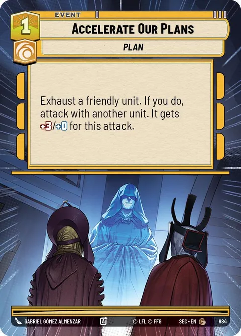 Accelerate Our Plans