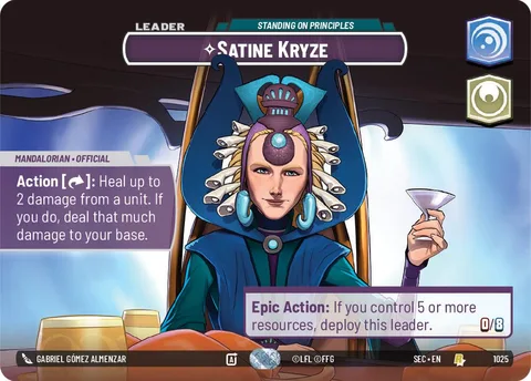 Satine Kryze, Standing on Principles