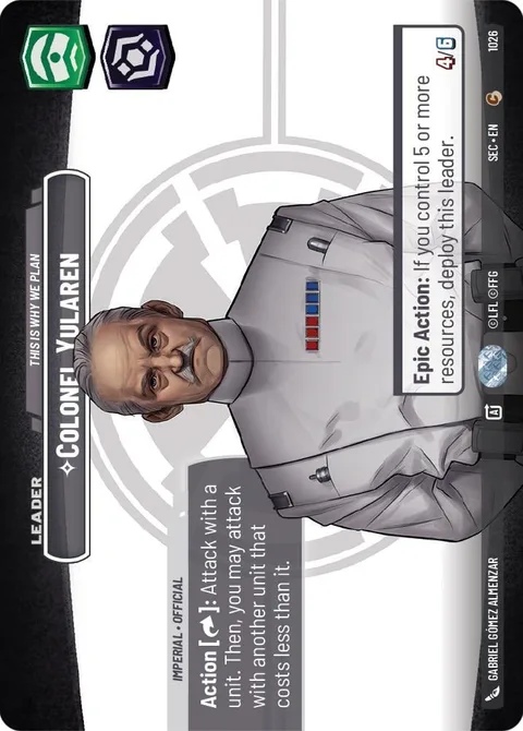 Colonel Yularen, This Is Why We Plan