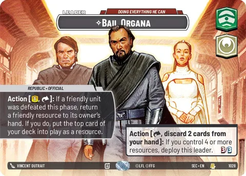 Bail Organa, Doing Everything He Can