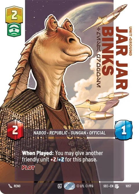 Jar Jar Binks, Mesa Propose…