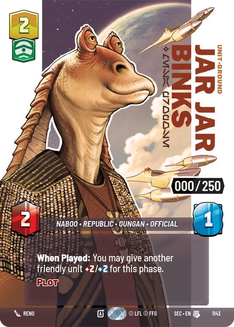 Jar Jar Binks, Mesa Propose…
