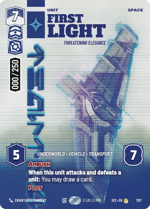 First Light, Threatening Elegance