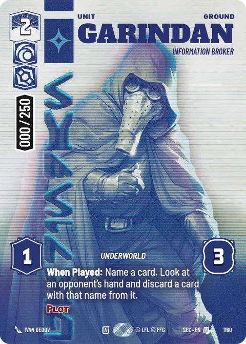 Garindan, Information Broker