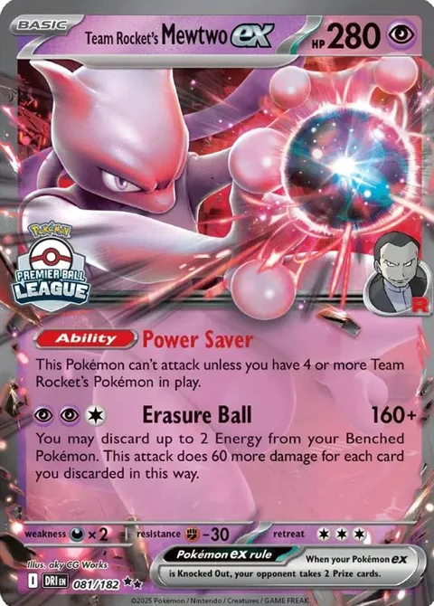 Team Rocket's Mewtwo ex [Power Saver | Erasure Ball]