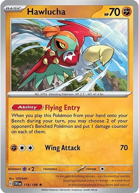 Hawlucha [Flying Entry | Wing Attack]