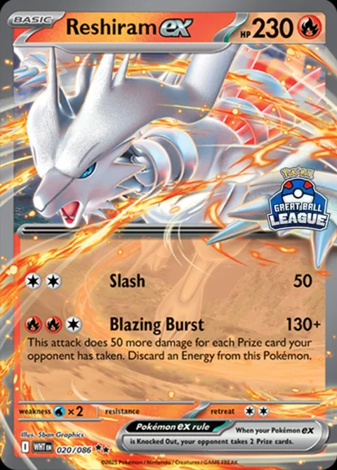 Reshiram ex [Slash | Blazing Burst]
