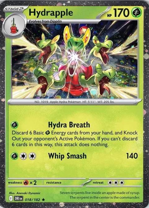 Hydrapple [Hydra Breath | Whip Smash]