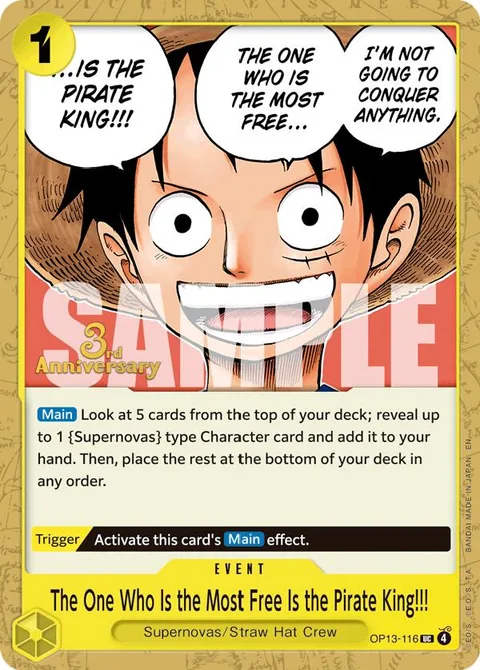 The One Who Is the Most Free Is the Pirate King!!! (OP13-116)