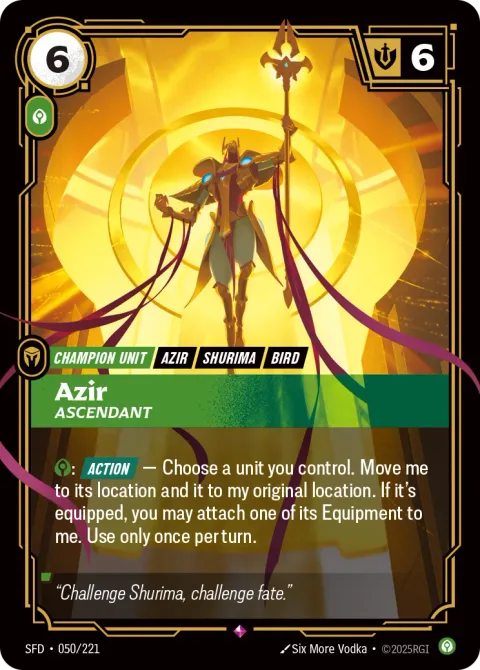 Azir, Ascendant