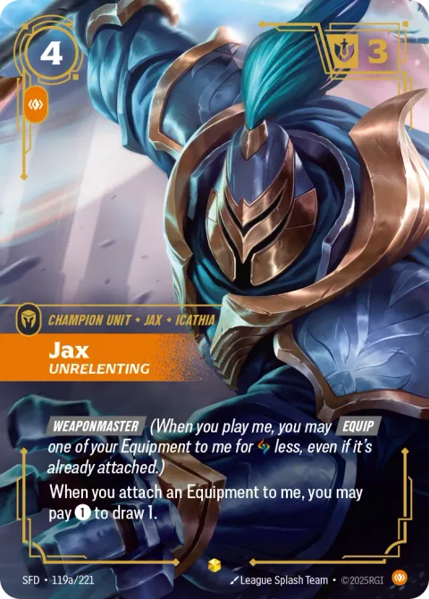 Jax, Unrelenting