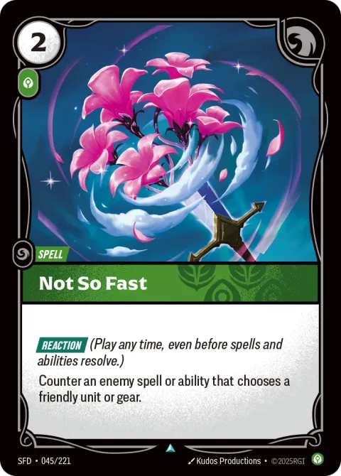 Not So Fast