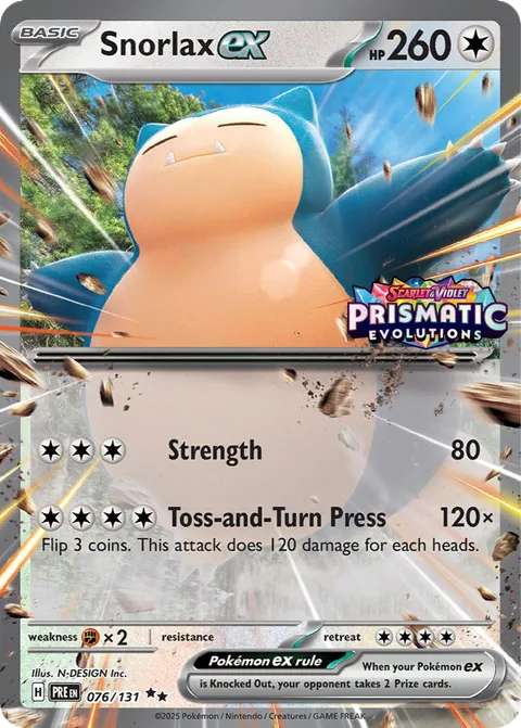 Snorlax ex [Strength | Toss-and-Turn Press]