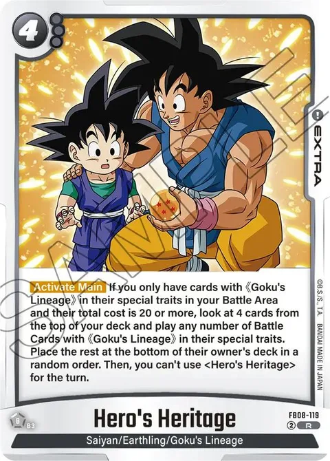 Hero's Heritage (FB08-119) [Fusion World]