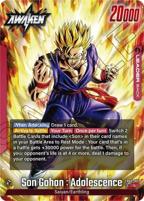 Son Gohan : Adolescence // Son Gohan : Adolescence (FB08-001) [Fusion World]