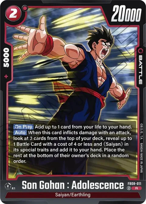 Son Gohan : Adolescence (FB08-011) [Fusion World]