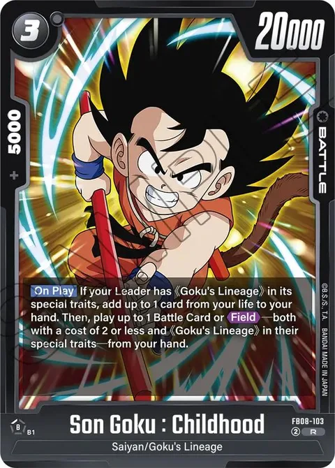 Son Goku : Childhood (FB08-103) [Fusion World]