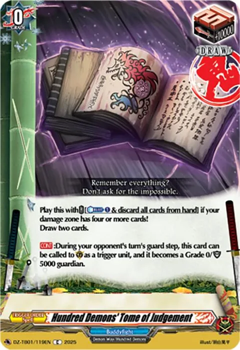 Hundred Demons' Tome of Judgement [D-Format]