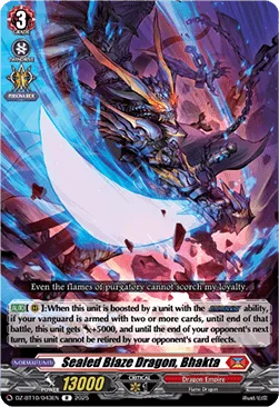 Sealed Blaze Dragon, Bhakta [D-Format]
