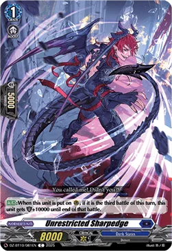 Unrestricted Sharpedge [D-Format]