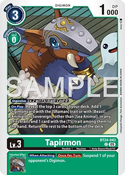 Tapirmon (BT24-043)