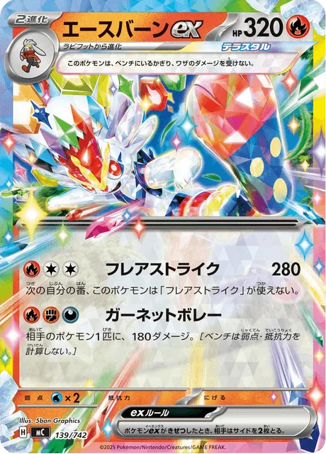 Cinderace ex [Flare Strike | Garnet Volley]
