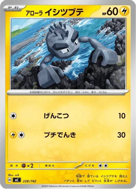 Alolan Geodude [Knuckle Punch | Tiny Charge]