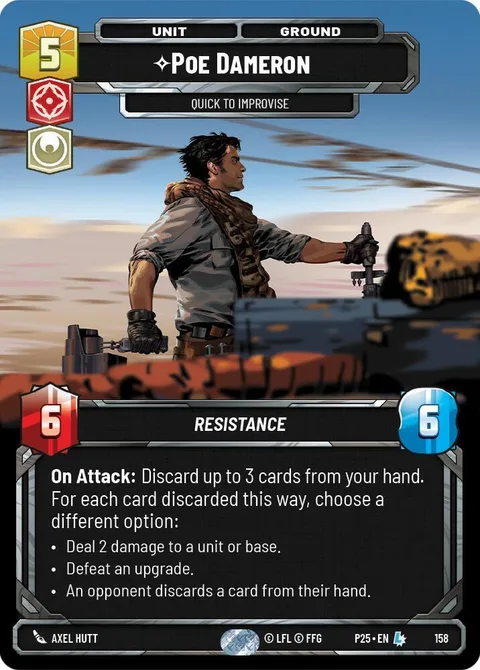 Poe Dameron, Quick to Improvise