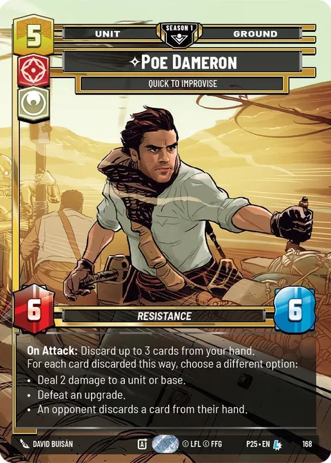 Poe Dameron, Quick to Improvise