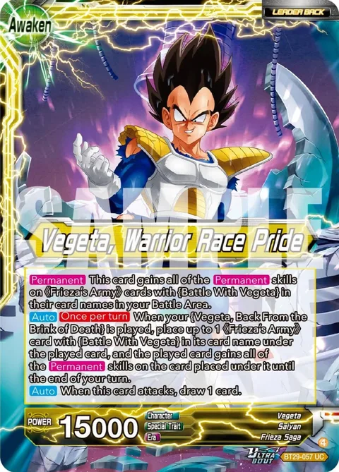 Vegeta // Vegeta, Warrior Race Pride