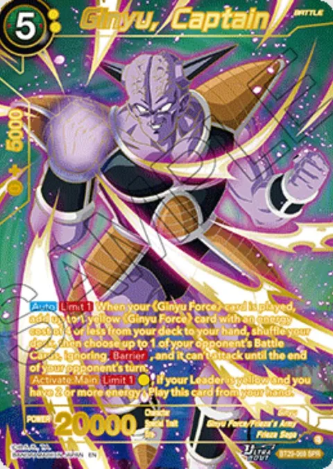 Ginyu, Captain