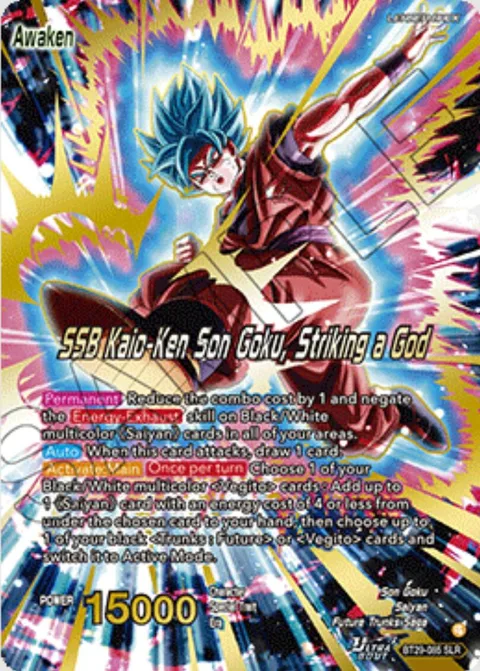 Son Goku // SSB Kaio-Ken Son Goku, Striking a God