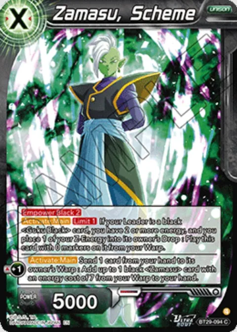 Zamasu, Scheme
