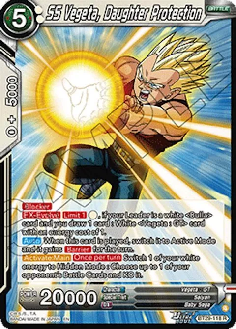 SS Vegeta, Daughter Protection