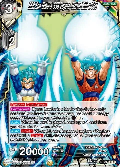 SSB Son Goku & SSB Vegeta, Battle With a God