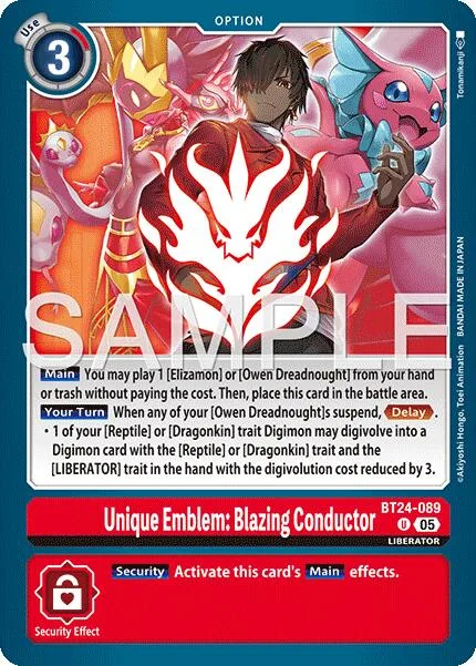 Unique Emblem: Blazing Conductor (BT24-089)