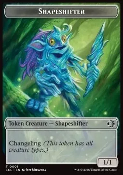 Shapeshifter Token (C 1/1) // Merfolk Token (WU 1/1)