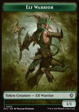 Elf Warrior Token (G 1/1) // Plant Token (G 0/1)
