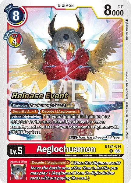 Aegiochusmon (BT24-014)