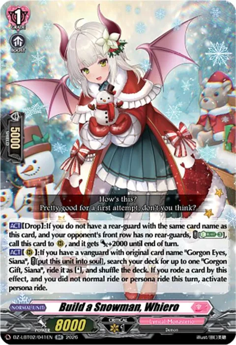 Build a Snowman, Whiero [D-Format]
