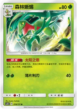 Grovyle [Sunshine Grace | Slicing Blade]
