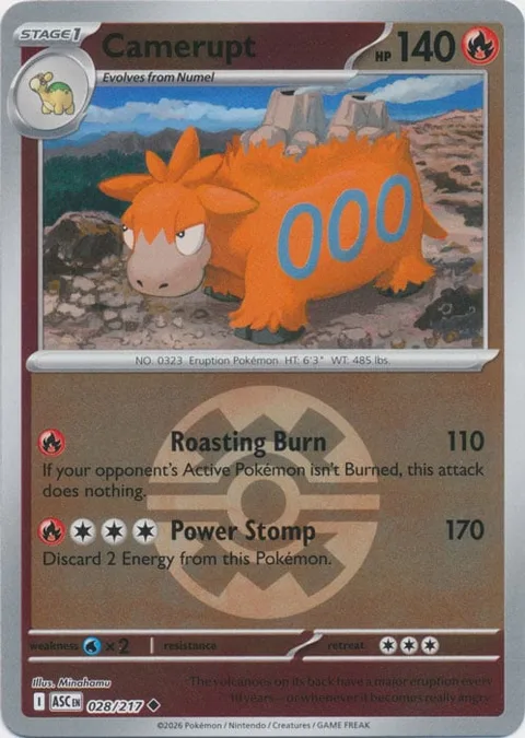 Camerupt [Roasting Burn | Power Stomp]