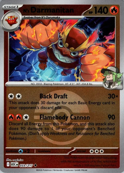 N's Darmanitan [Back Draft | Flamebody Cannon]