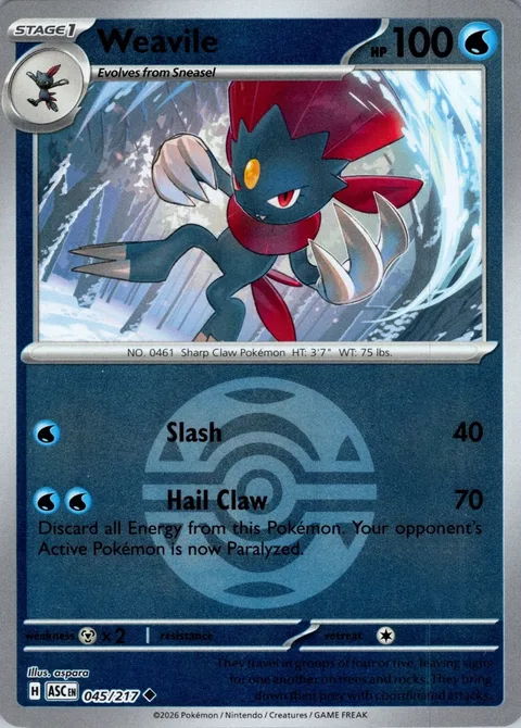 Weavile [Slash | Hail Claw]