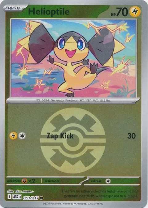 Helioptile [Zap Kick]