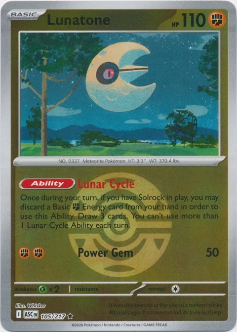 Lunatone [Lunar Cycle | Power Gem]