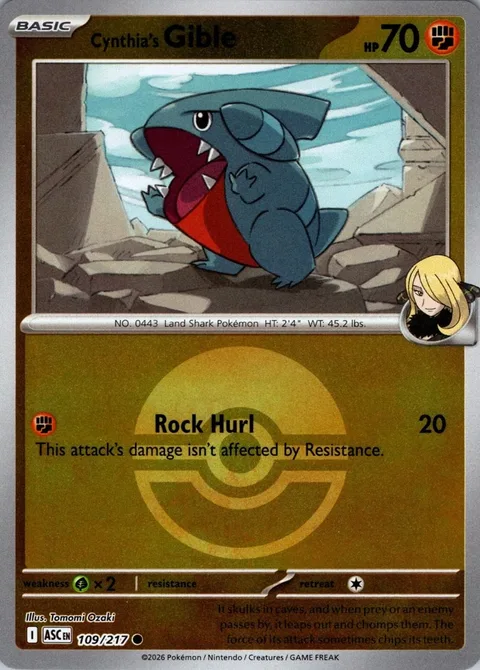 Cynthia's Gible [Rock Hurl]