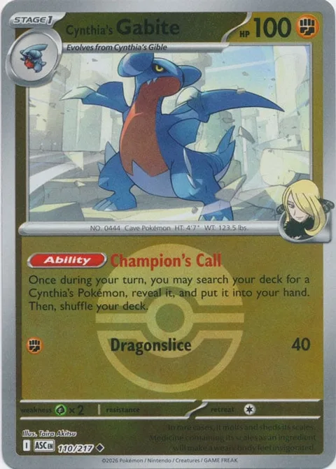 Cynthia's Gabite [Champion's Call | Dragonslice]